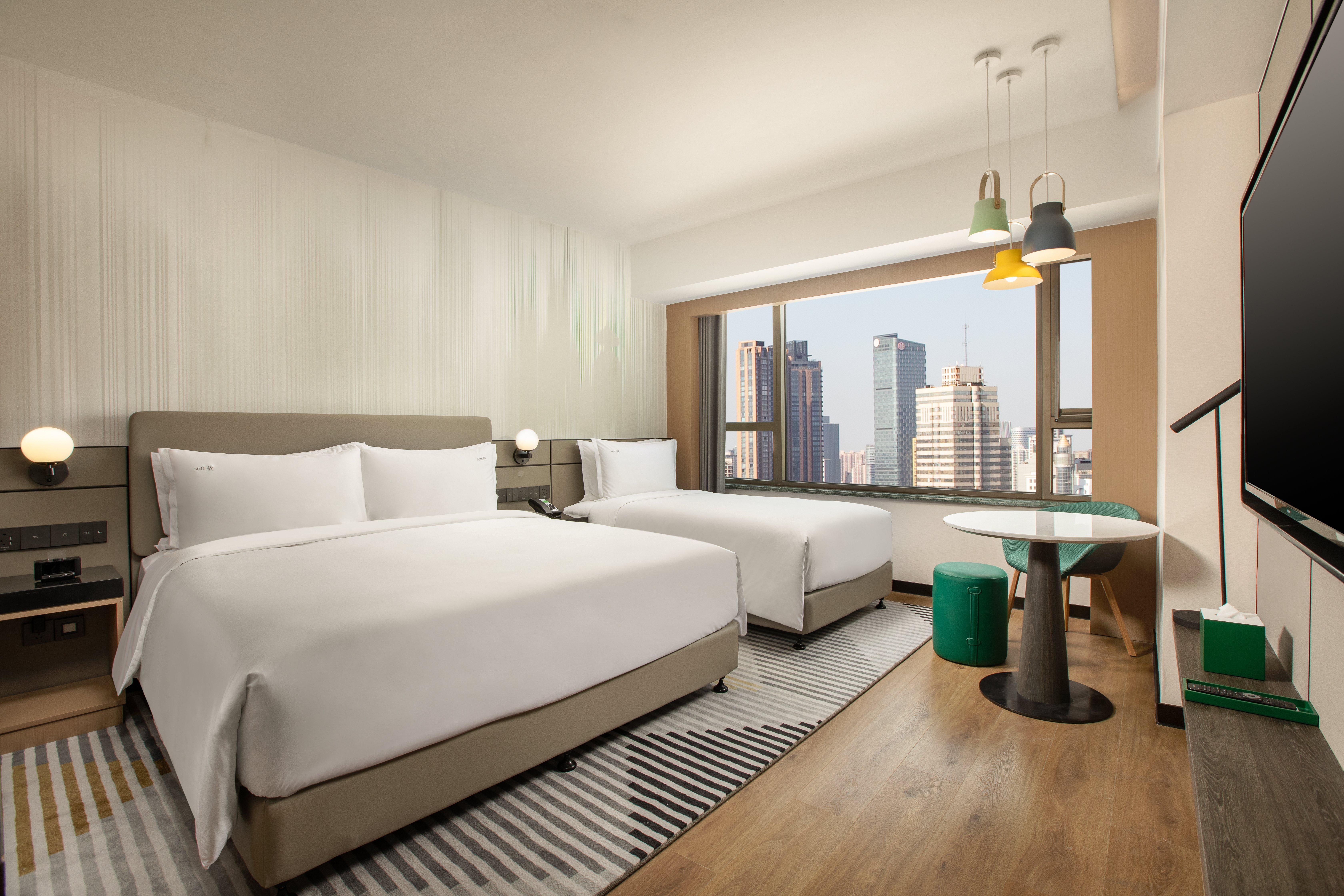 Holiday Inn Shanghai Nanjing Road By Ihg Exterior foto Deluxe Room