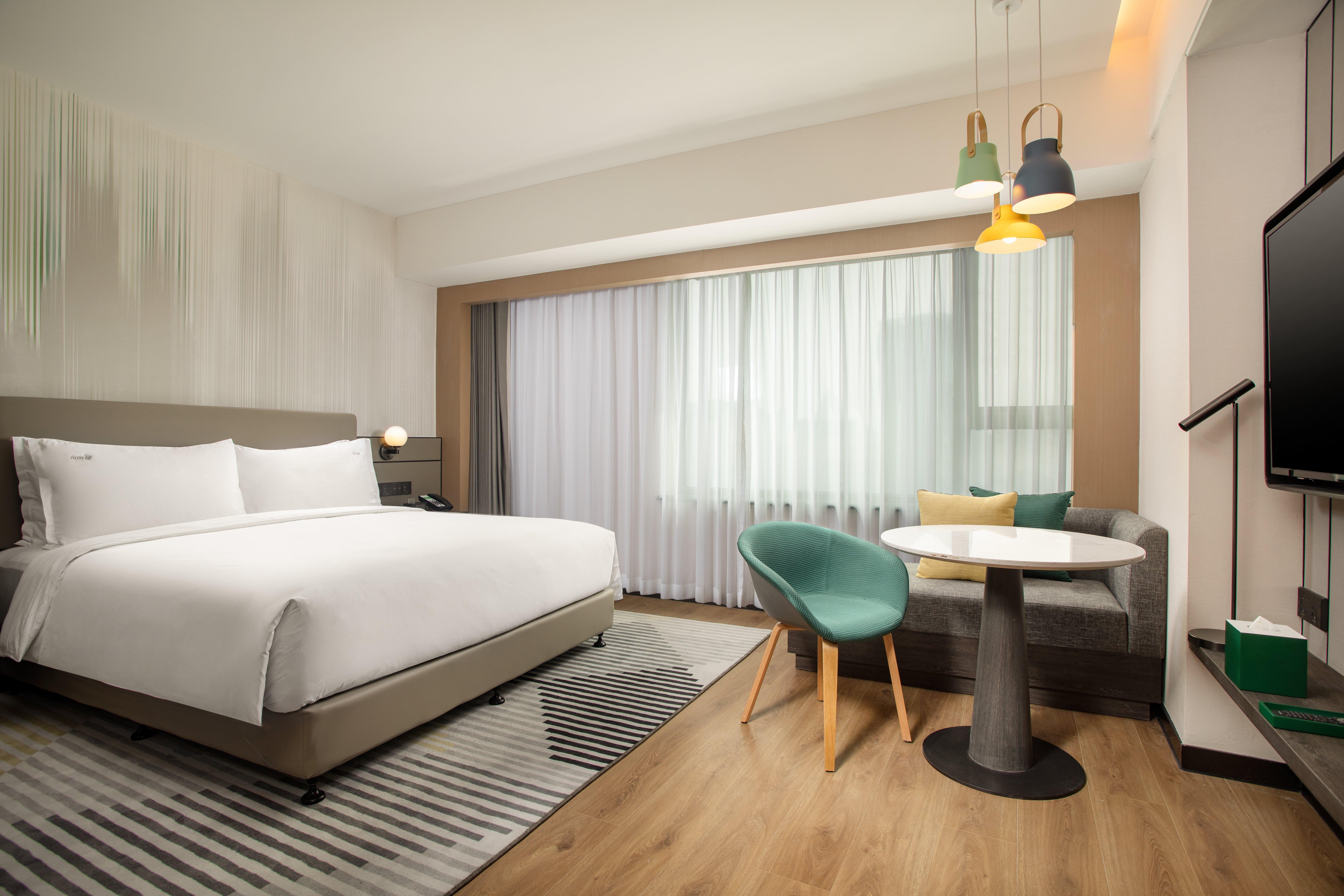 Holiday Inn Shanghai Nanjing Road By Ihg Exterior foto A room at the hotel