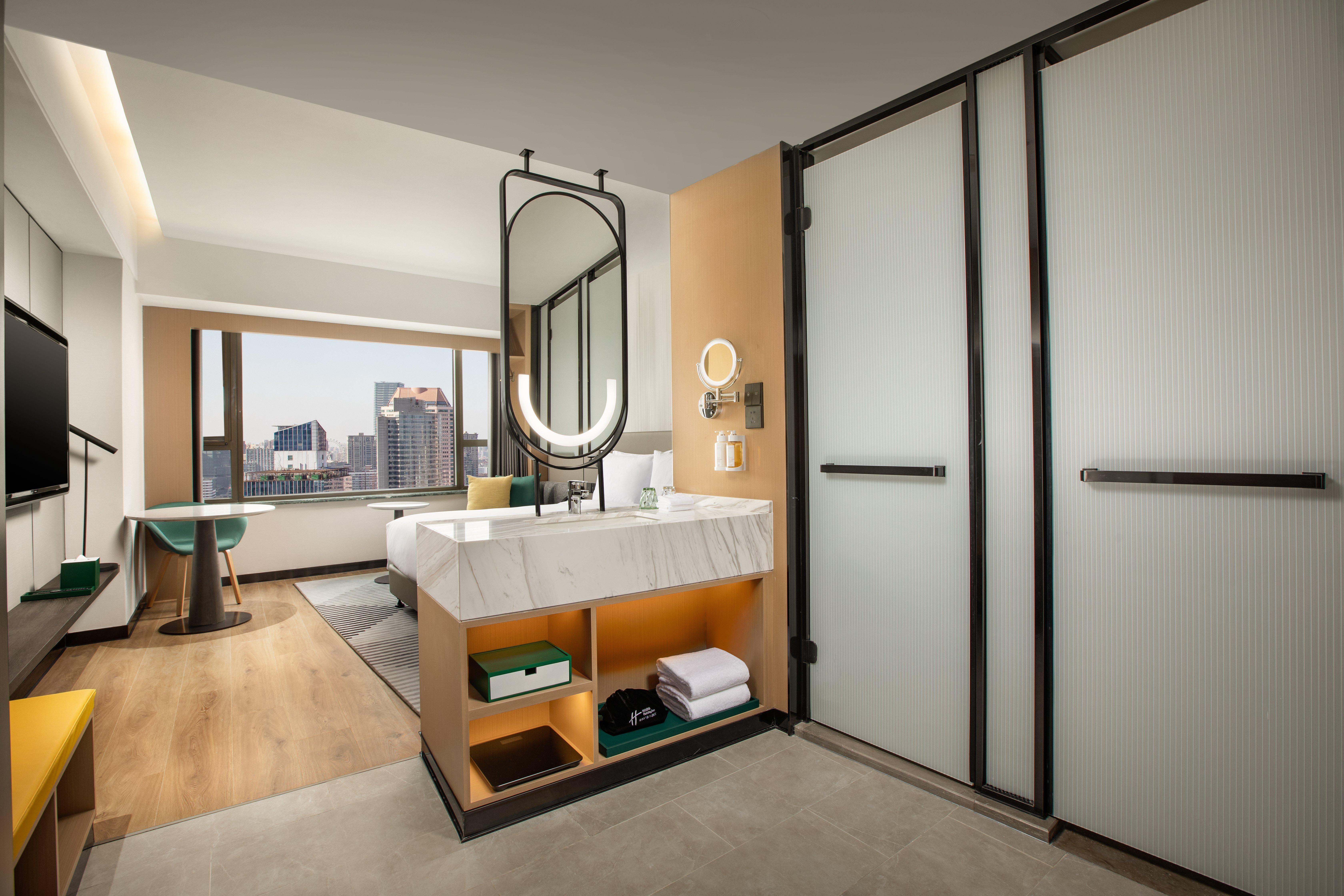 Holiday Inn Shanghai Nanjing Road By Ihg Exterior foto Deluxe Room